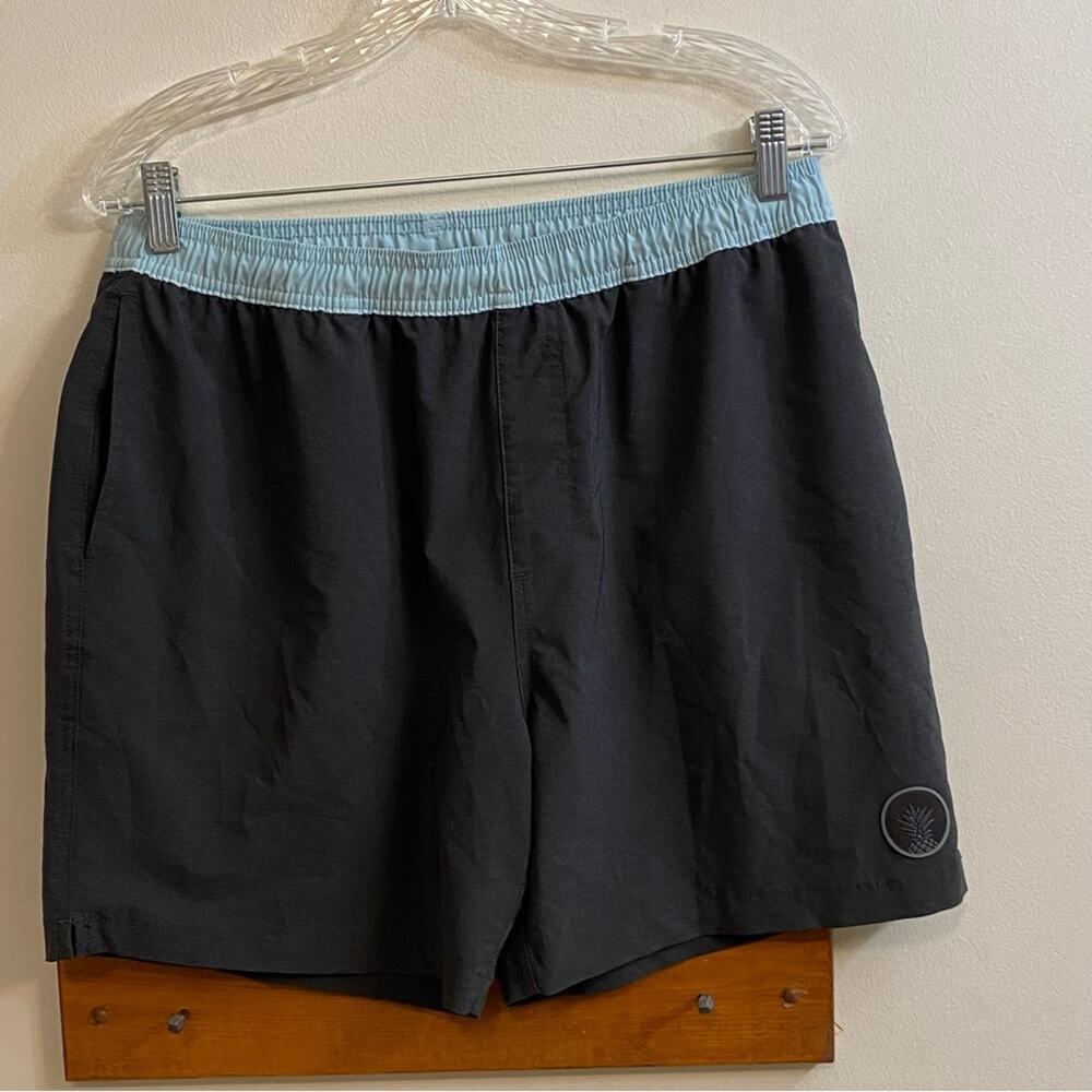 Chubbies Dark Grey Blue Shorts 5.5” Men’s Sz Large Outdoors Swimming Boat